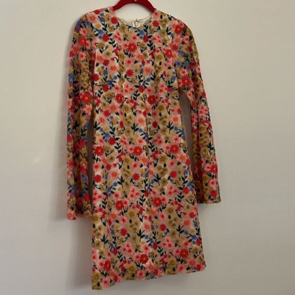 NEW ANTONIO MELANI Floral Bell Sleeve Shift Dress - Picture 4 of 4